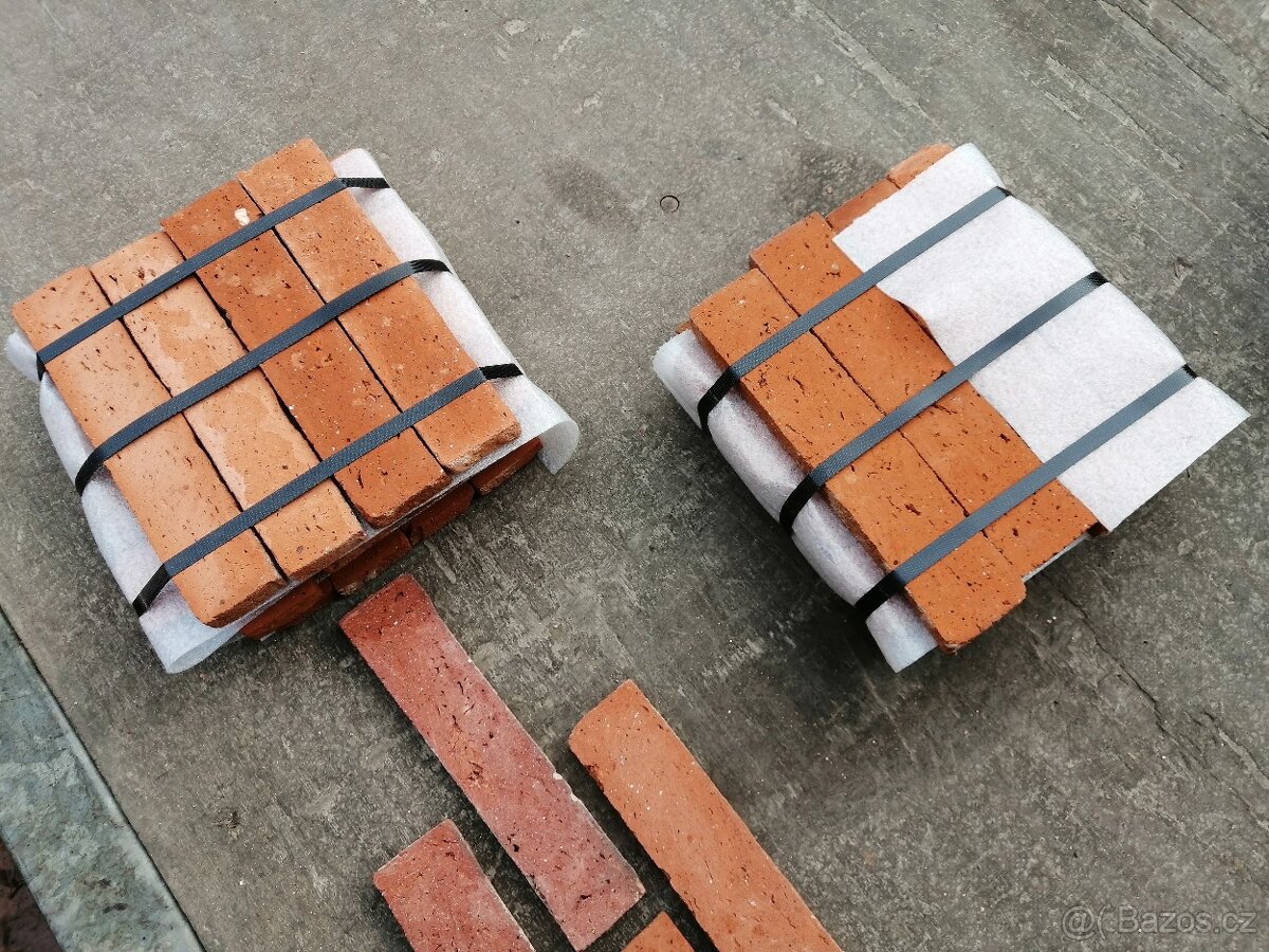 Rubové cihlové obkladové pásky typ D1 - 10