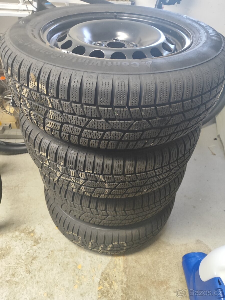 Ocelové disky 6,5Jx16H2 a zimni pneumatiky Continental - 10