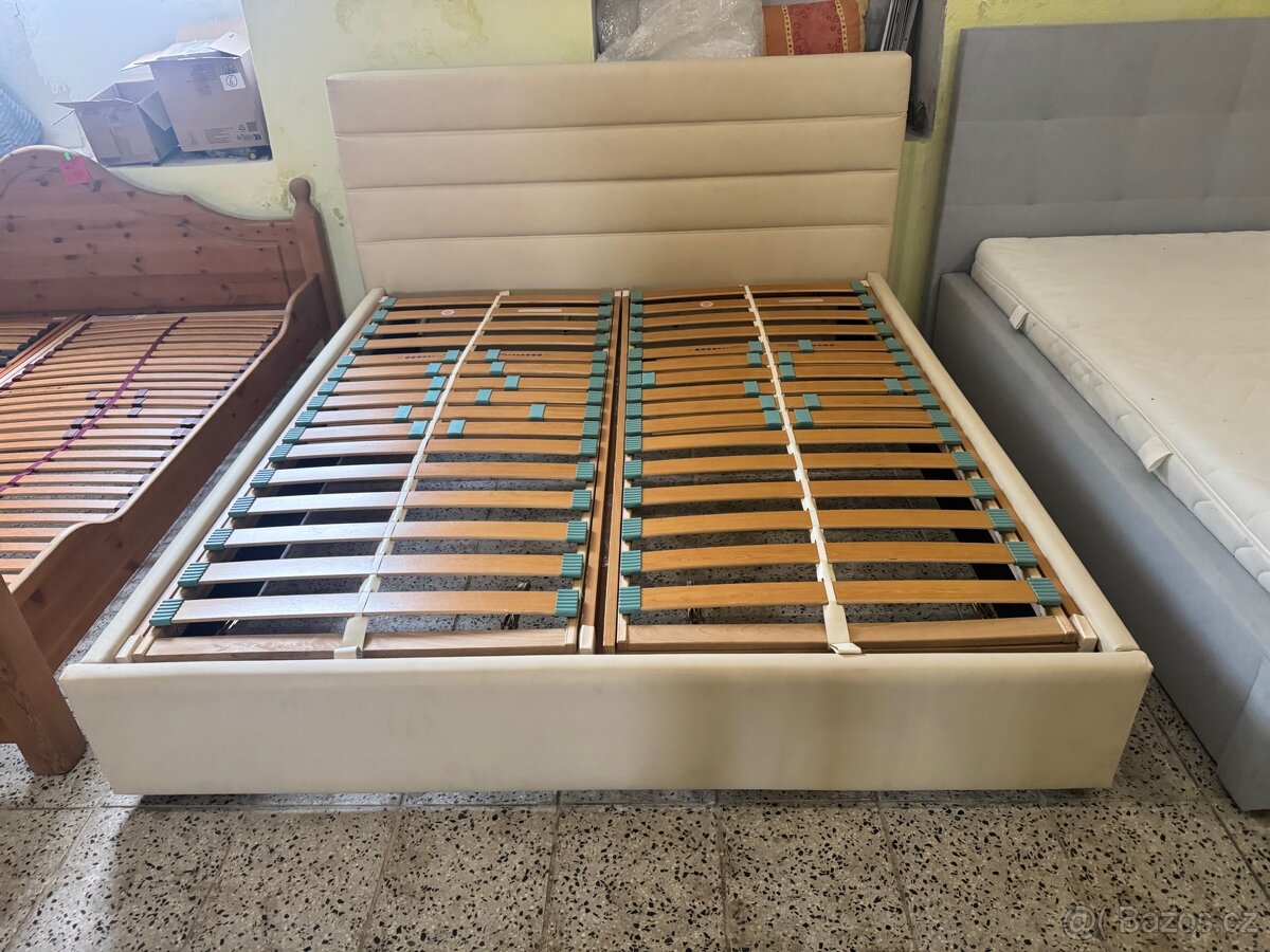 AKCE NOVÁ Kožená postel-letiště 180x200 komplet - 10