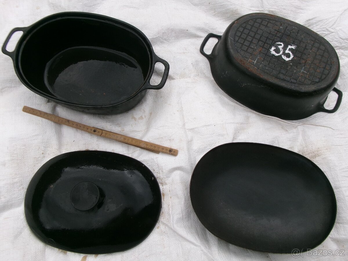 prodám příslušenství k vojenské kuchyni - velké modře smalto - 10