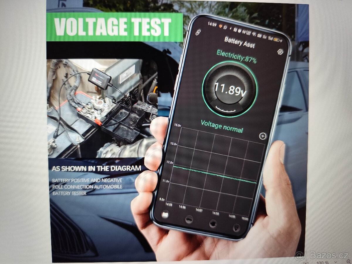 Vgate BA100 testr autobaterie - 10