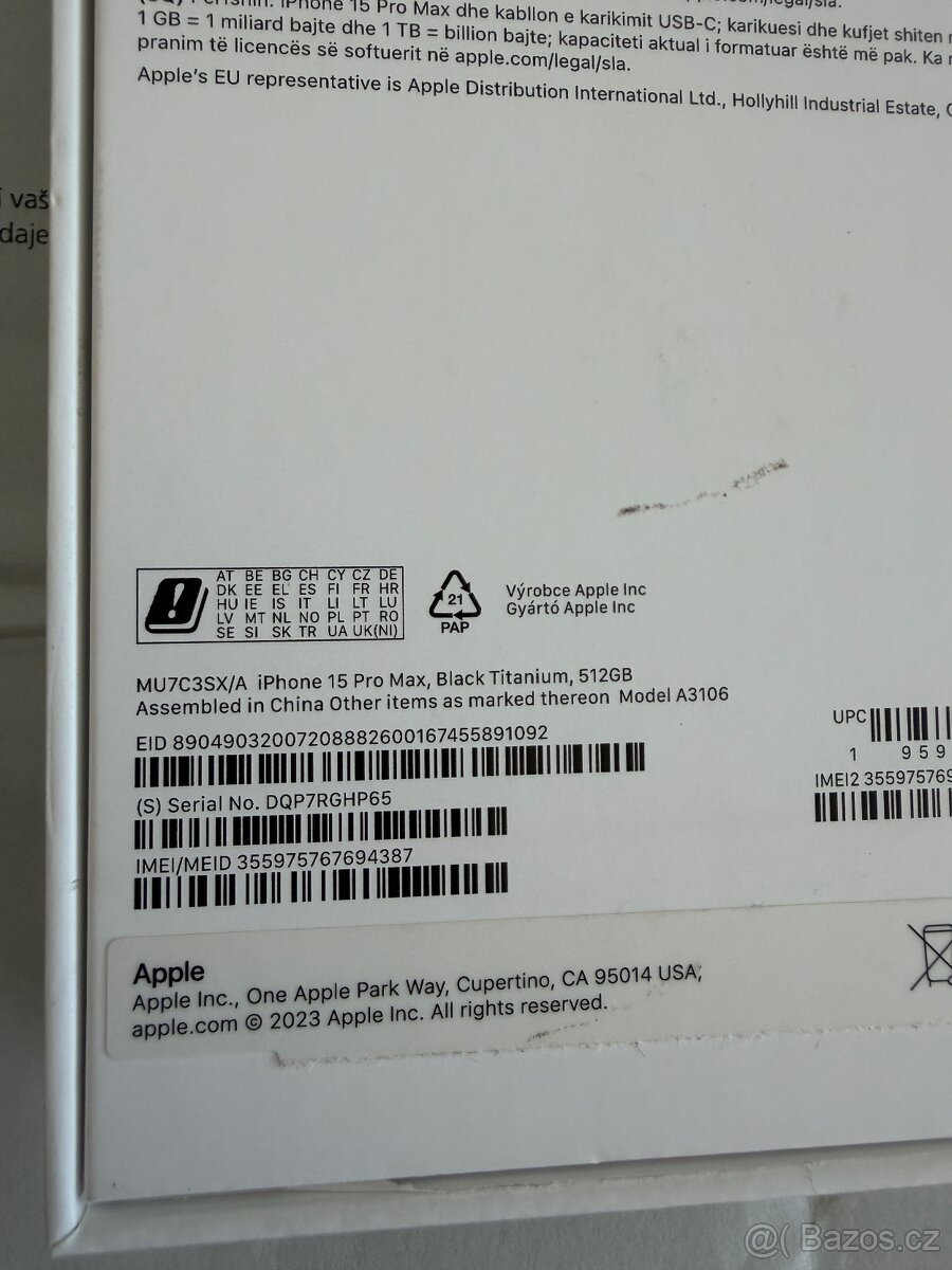 Apple iPhone 15 Pro Max 512GB black titanium, top stav - 10