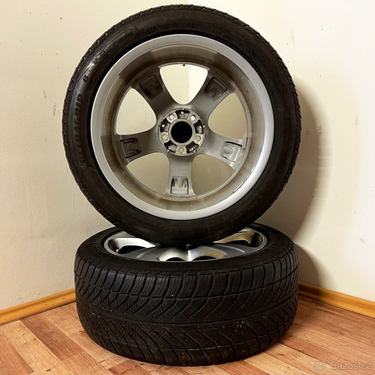 MERCEDES E W213 5x112 R18 ET43+ZIMNÍ 245/45R18 6mm - 10