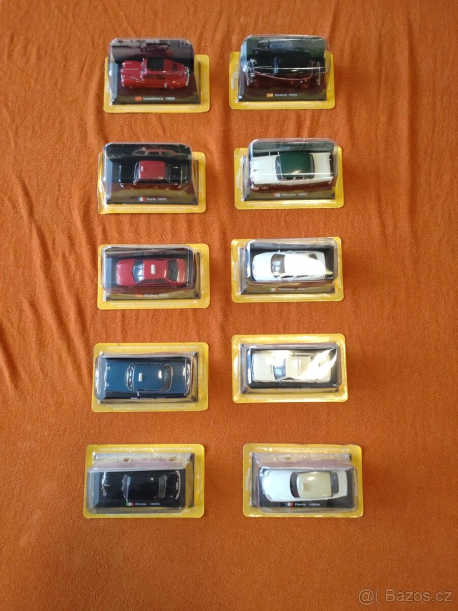 Modely aut TAXI 93 kusů POUZE KOMPLET - 10