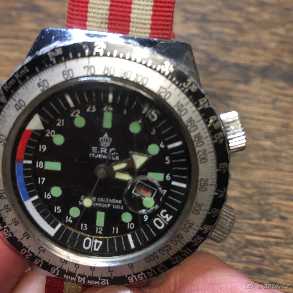 hodinky potápěčské cronograf E.R.C. Super Calender - 10