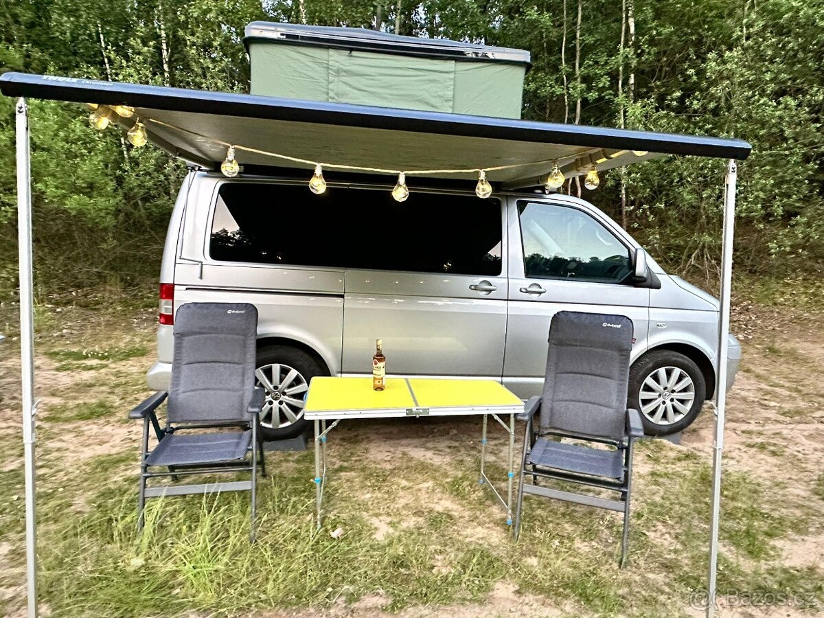 VW Multivan T5 1.9 TDI 75kW + střešní stan + markýza, servis - 10