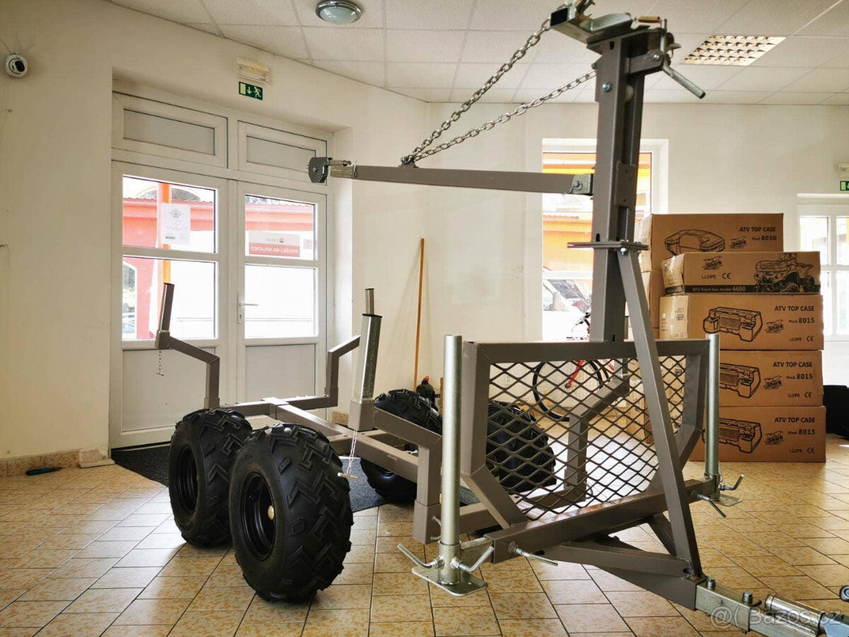 Vozík za čtyřkolku černý - 10