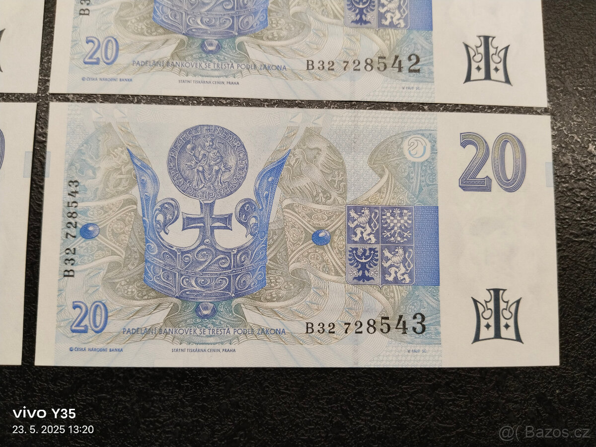 Bankovky Československo 1994 Postupka B32 - 10