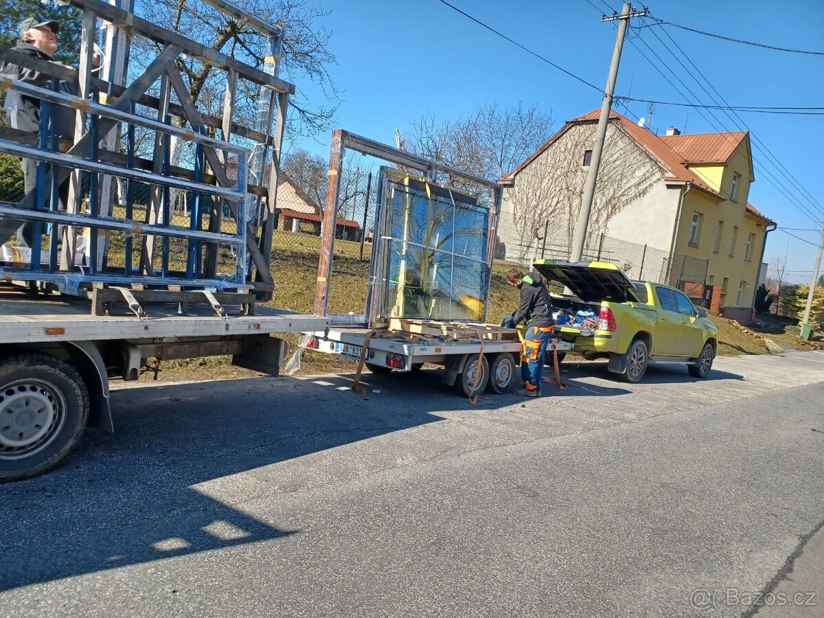 Hs portál hliník 190x205cm trojsklo profil Ultraglide. - 10