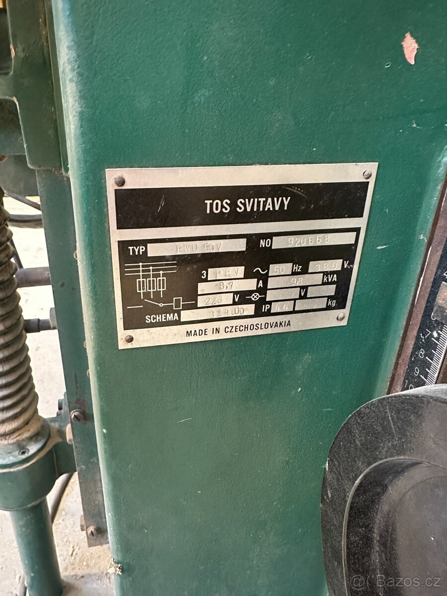 Kombinovaná pila / frézka / dlabačka + posuv (TOS Svitavy) - 10