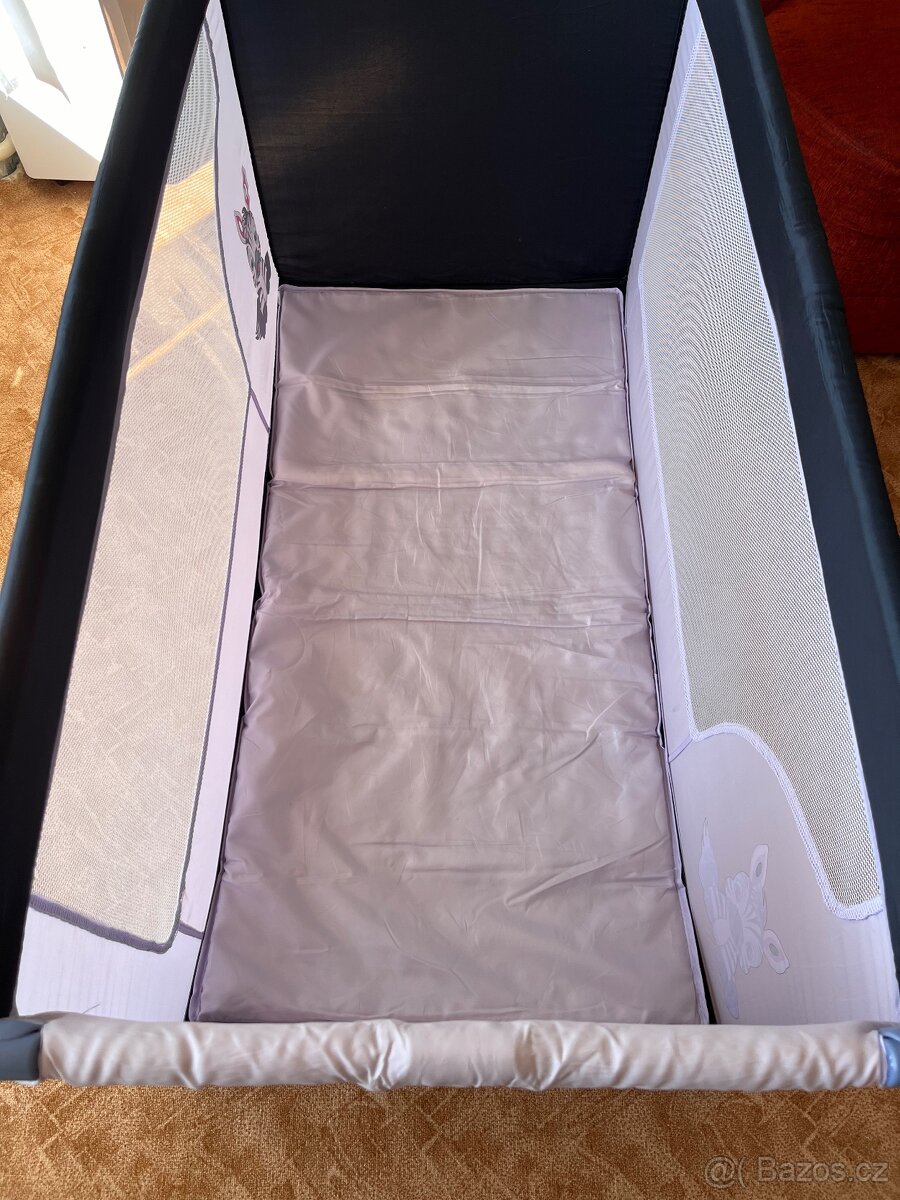 Cestovní postýlka Cosing Adam Zebra šedá - 10