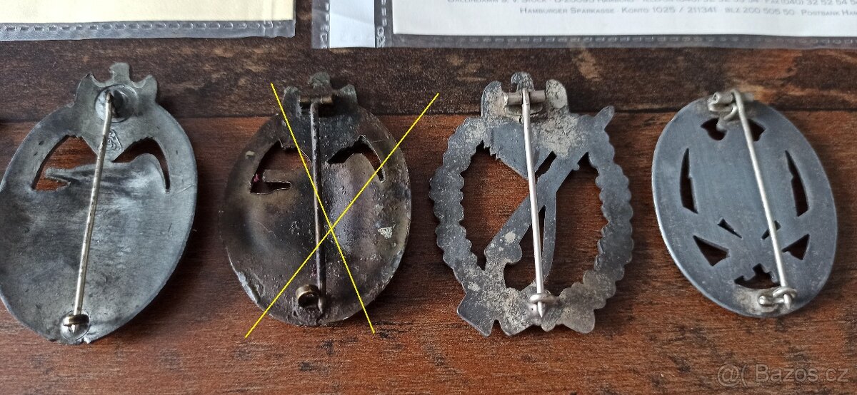 Německo bojové, válečné odznaky. - 10