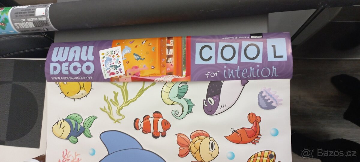 Dětská samolepka na zeď K 0822, Delfín, AG Design, - 10