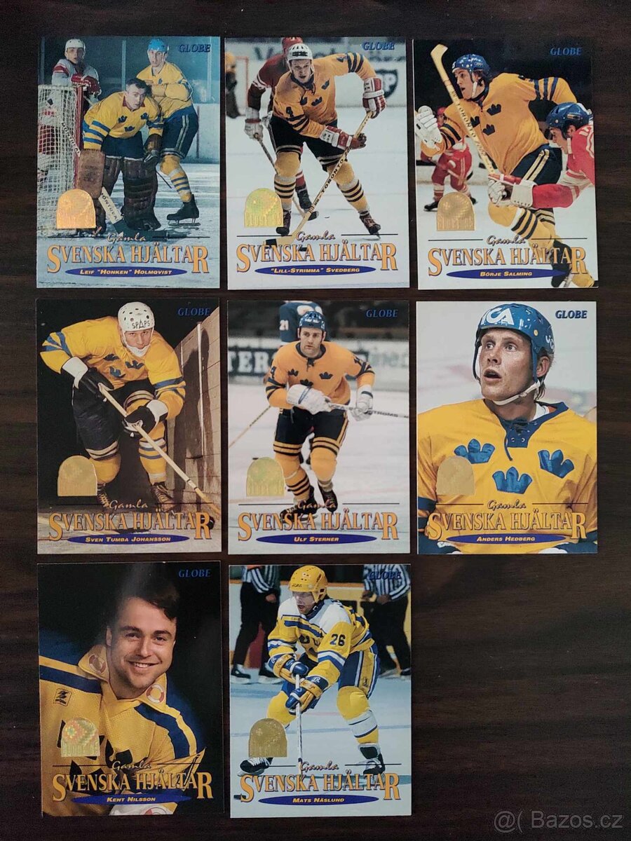 Predám hokejové kartičky repre. (Wien96, Globe95, Semic95..) - 10