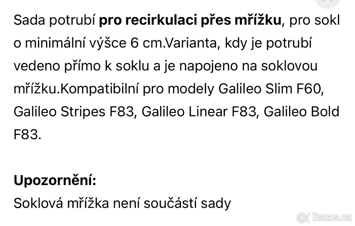 Sada pro recirkulaci FABER - 10