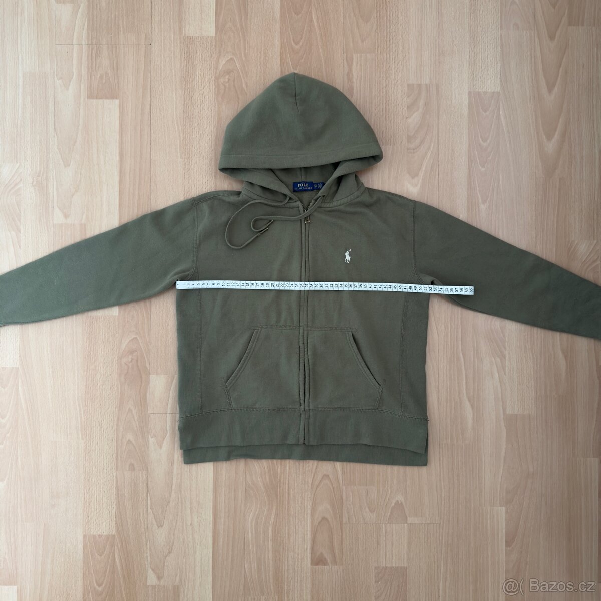 Ralph Lauren Polo zelená mikina na zip s kapucí | vel. XS - 10