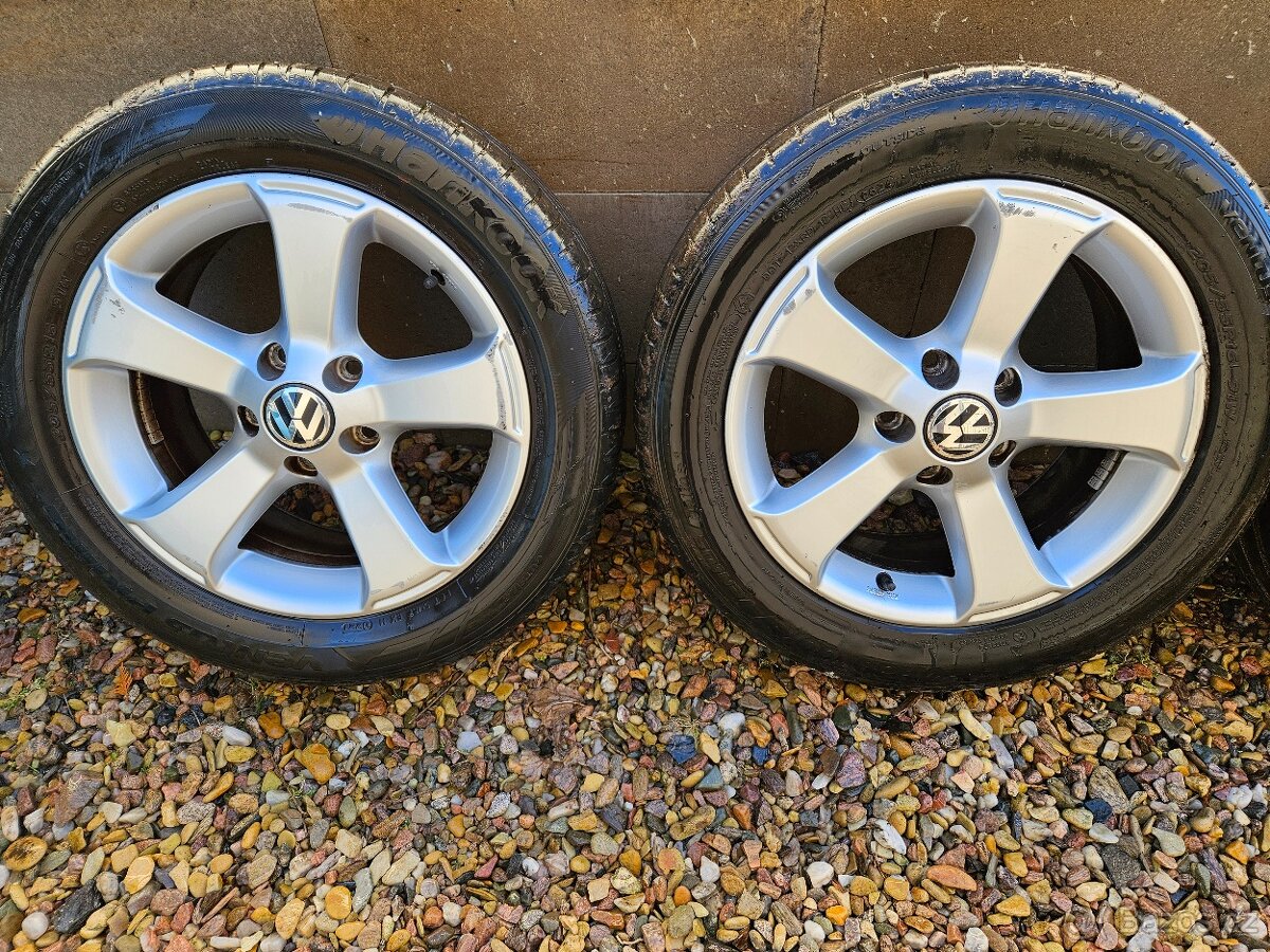 Alu disky VW s pneu TOP Hankook R16 sada, elektrony, disky - 10