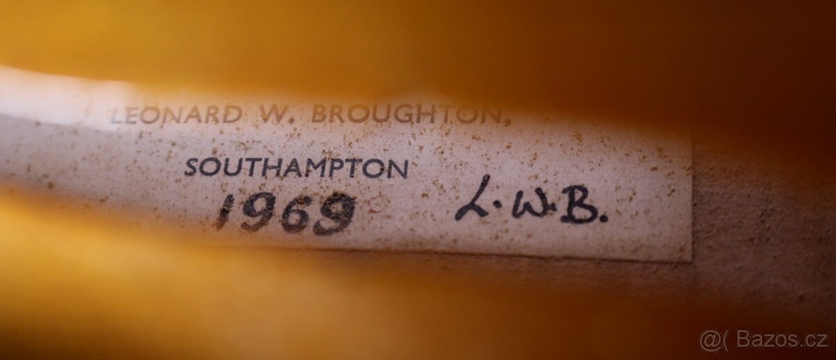 Mistrovská VIOLA 42cm od LEONARD W. Broughton 1969 - 10