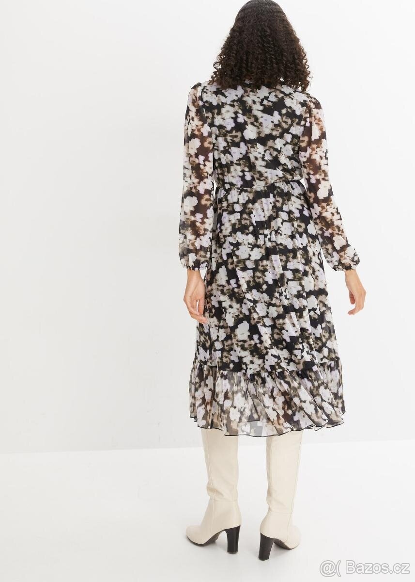 Elegantní krásné midi šaty 40/42 - 10