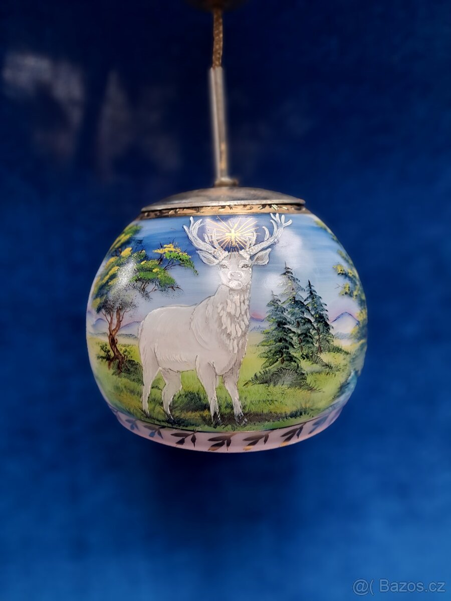 Myslivecký lustr s jelenem - 10