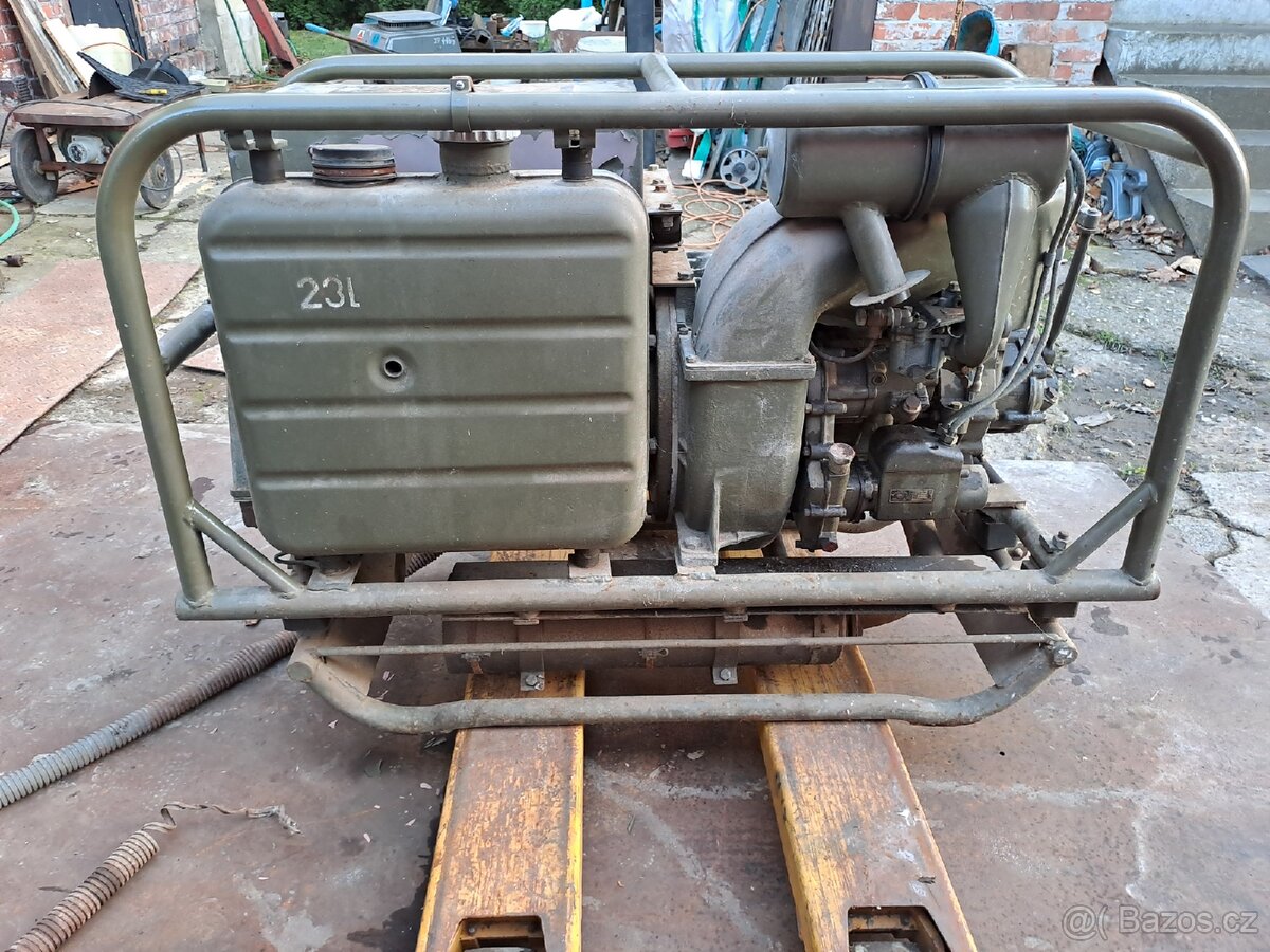 Elektrocentrála vojenská 6kW el. startér generátor - 10