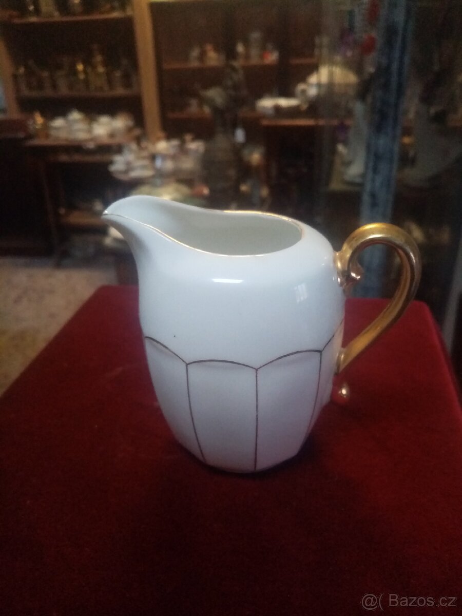 Starožitná porcelánová konvice na mléko - 10
