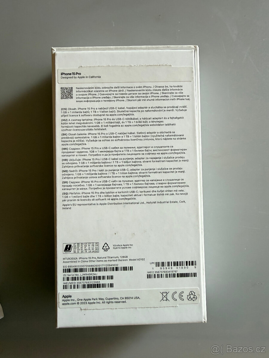 Telefon Apple Iphone 15 Pro v záruce - 10