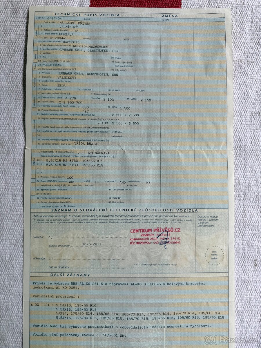 Nákladní přívěs - valníkový - 10