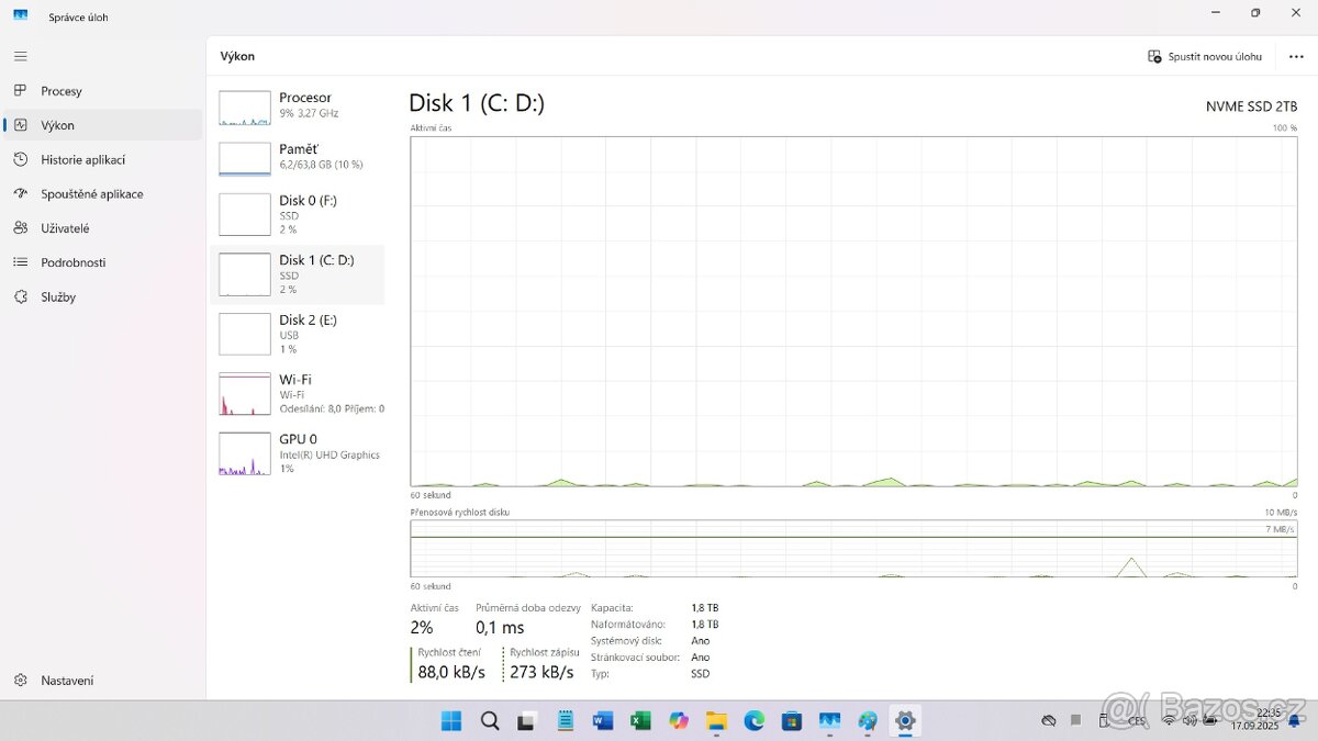 Kovový 15,6" i9-10980HK / 64GB / 2TB M.2 NVM +2TB SSD - 10