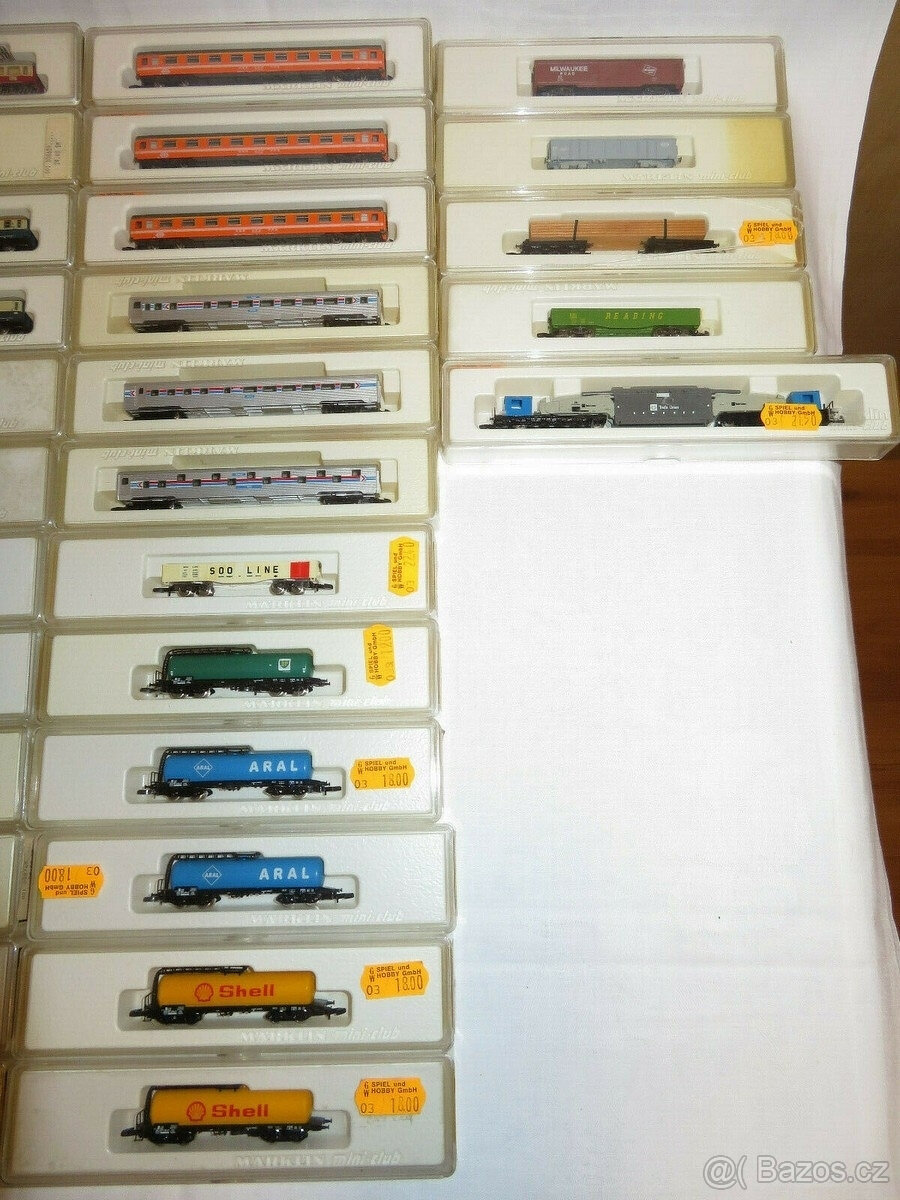 Sada 213 kusů lokomotivy Märklin Z-rail Mini-Club 57x - 10