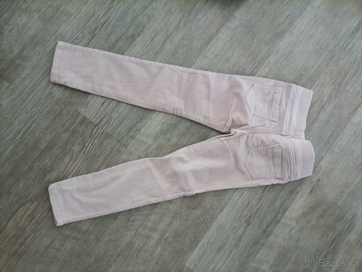 Dívčí kalhoty, rifle, vel. 116, 122, 6 let - 10