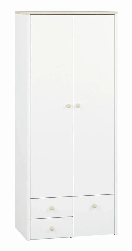 Dětská skříň Elmo 02 – bílá / buk - 10