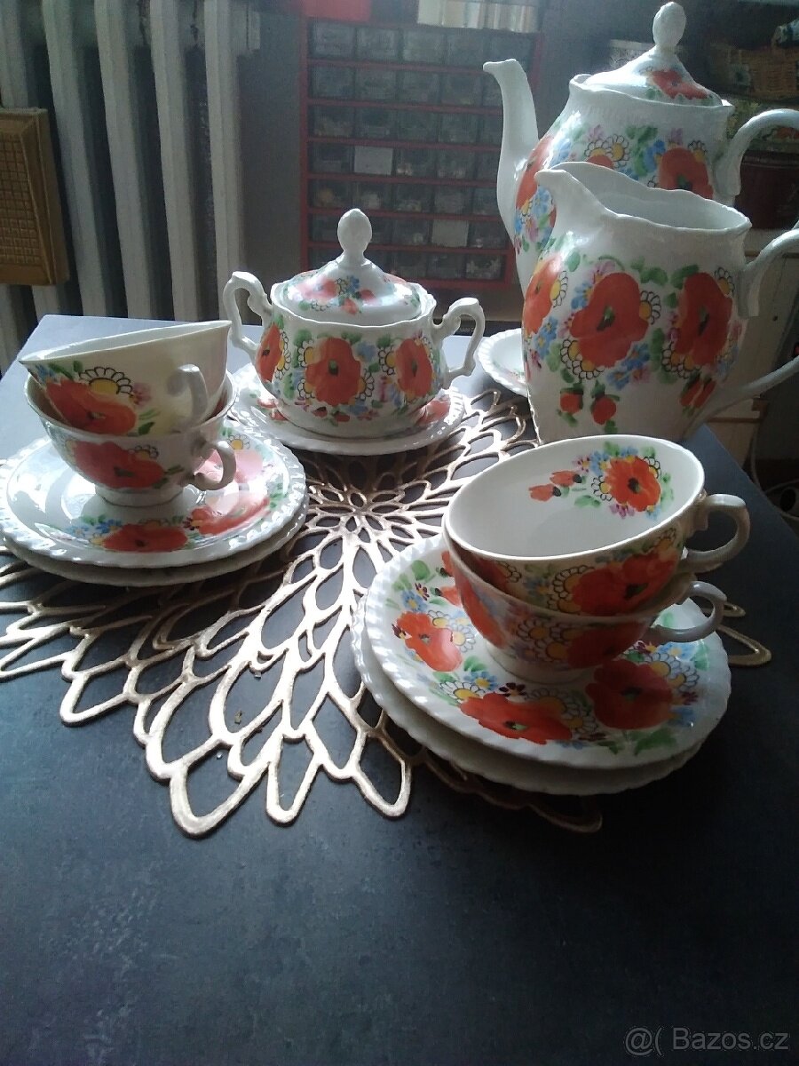 Starožitný porcelánový servis - 10