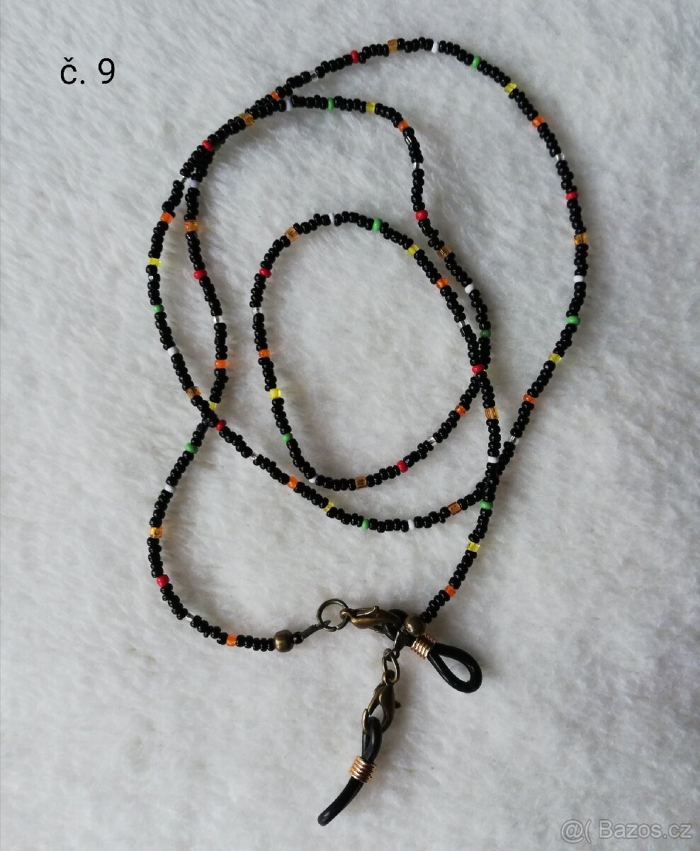 Korálky na brýle a roušky - 10