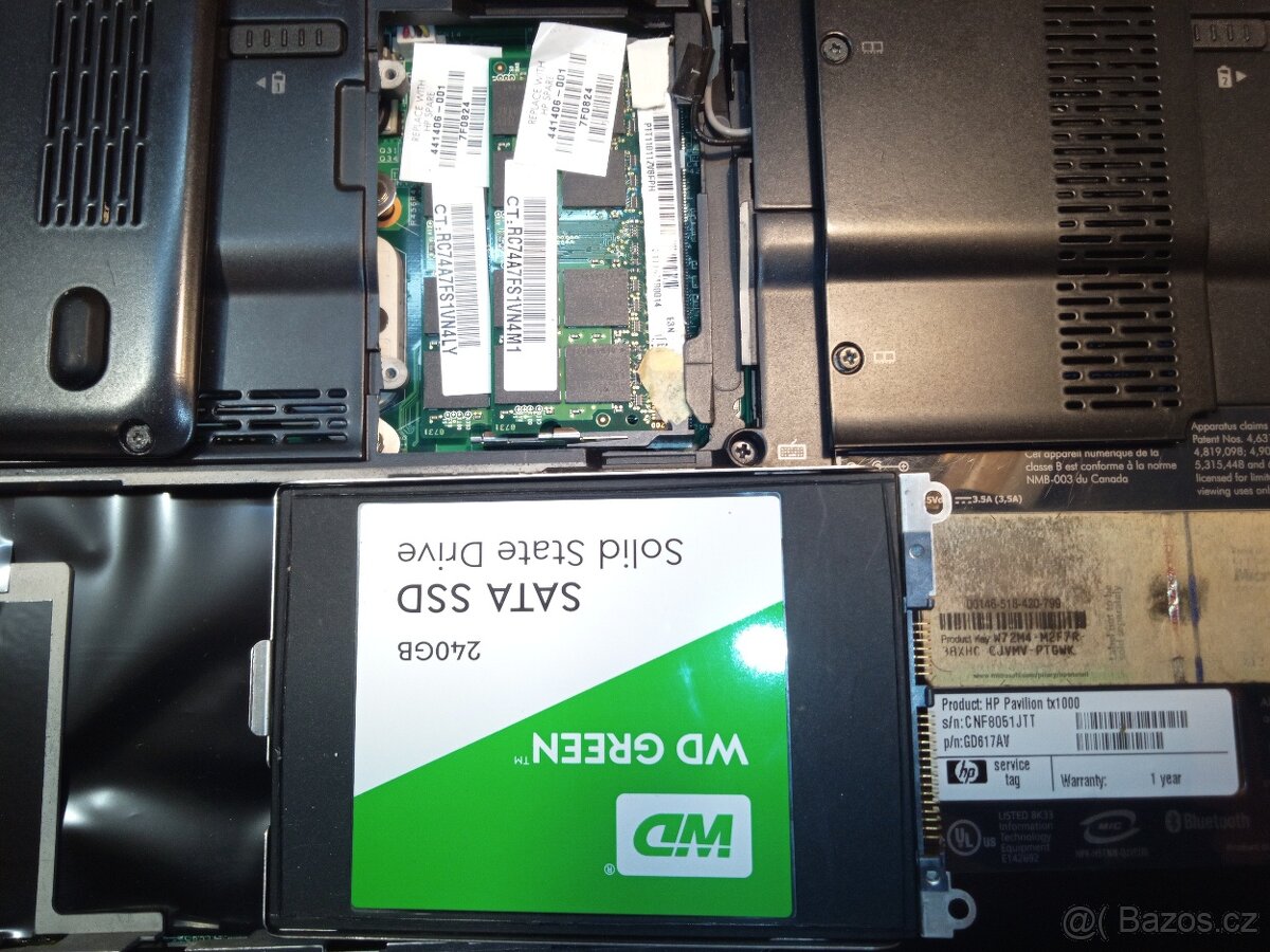 hp pavilion tx1000 turion cpu 250gb 2gb dotyk display - 10