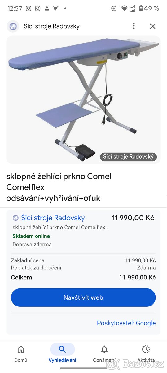 Profesionalní odsávací žehlici prkno Sussman 424 HAB-CS - 10