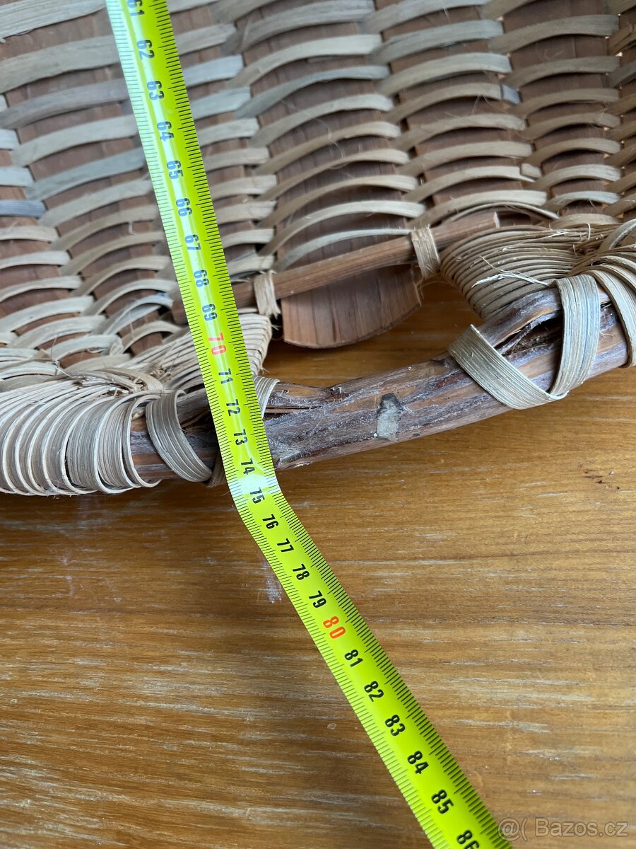Extra velký proutěný koš (74 cm) – s drobnou vadou - 10