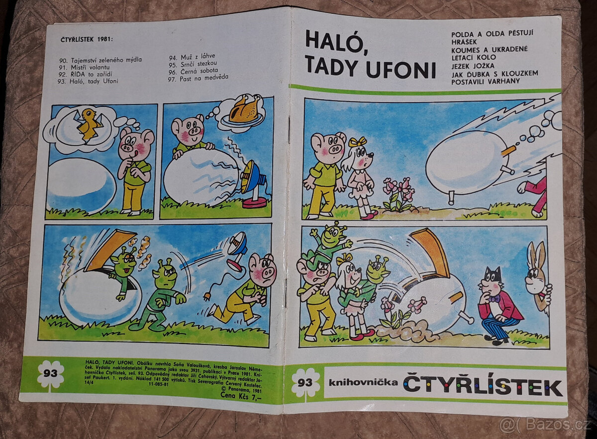 Čtyřlístek 2 kusy č. 93 a č. 165 - 10