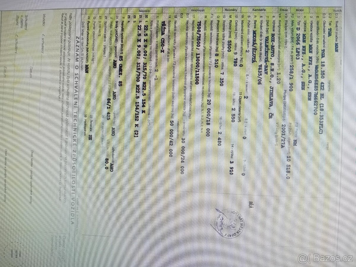 MAN TGA 18.350 EURO 3 r.v 2006 - 10