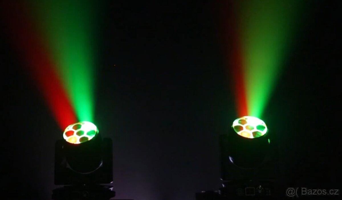 7x40W Hlava Bee Eye LED RGBW Wash Zoom Moving Head DMX - 10