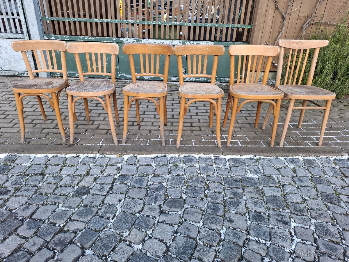 6x stare židle - 10