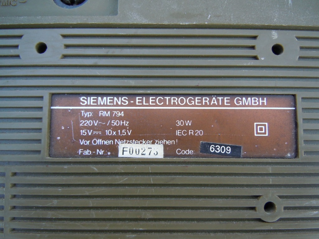 SIEMENS CLUB RM 794 - 10