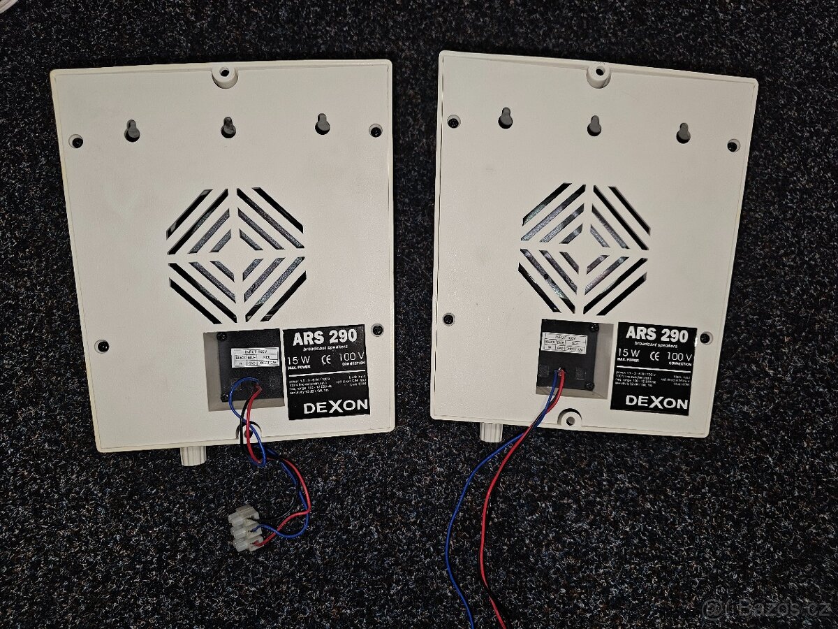 Reproduktory DEXON ARS 290, 100V/15W rozhlas za 300,-Kč/ks - 10