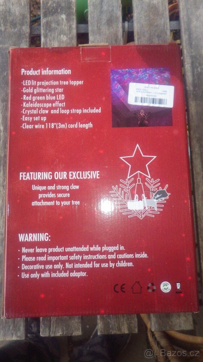 Vánoční dekorace hvězda stromek ozdoby - 10