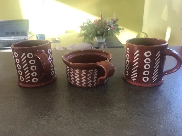 keramiku Pracný, vázu, aroma lampa,starožit.souprava - 10