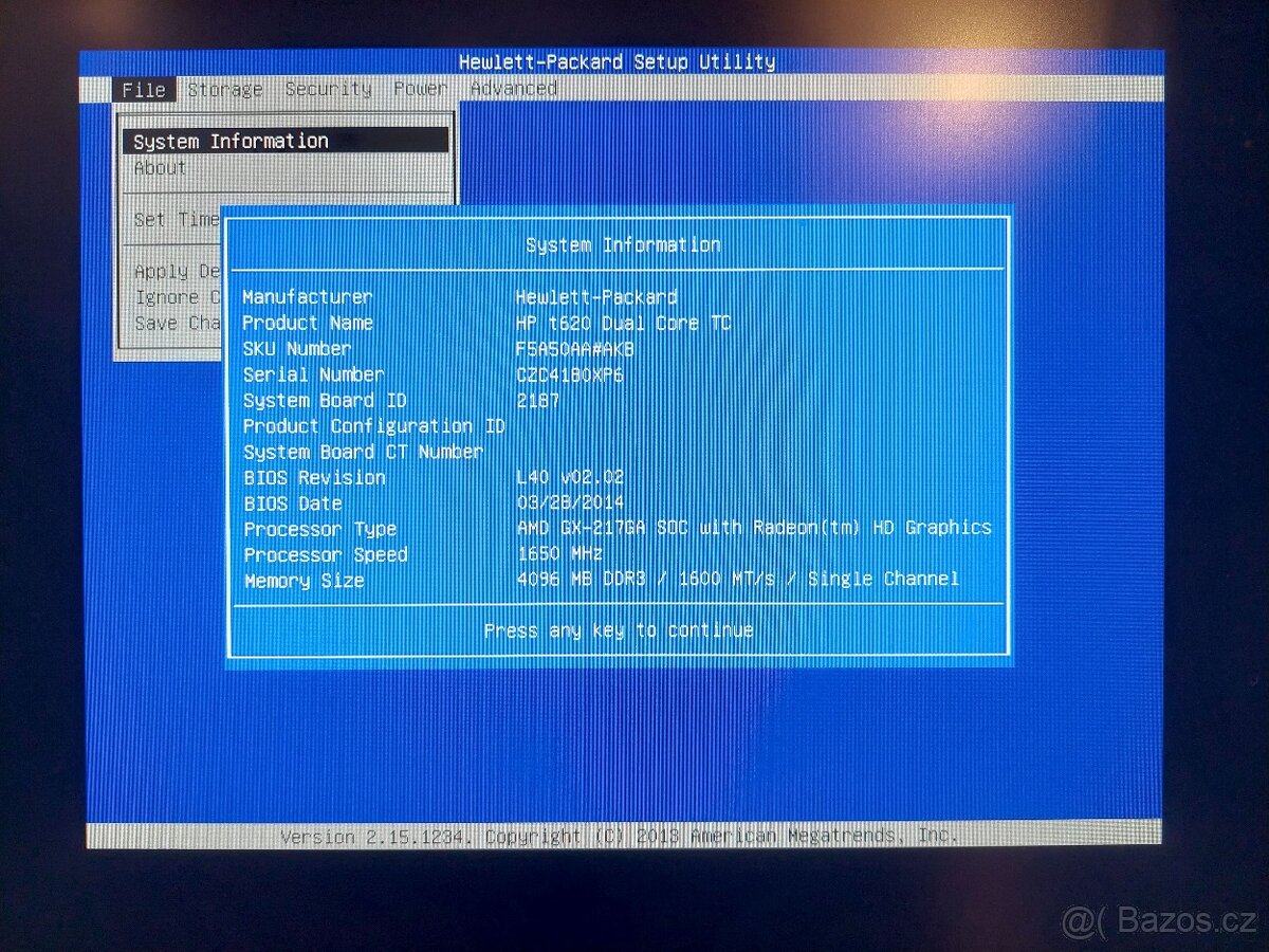 Tichý mini PC HP t620, 4GB RAM, 128GB SSD (Home Assistant) - 10