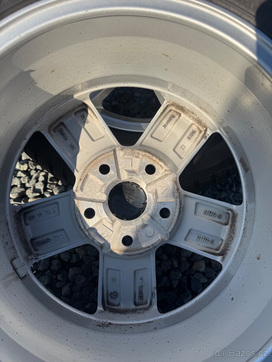 Alu zimní sada kol original VW, 5x112, 195/65 R15 - 10