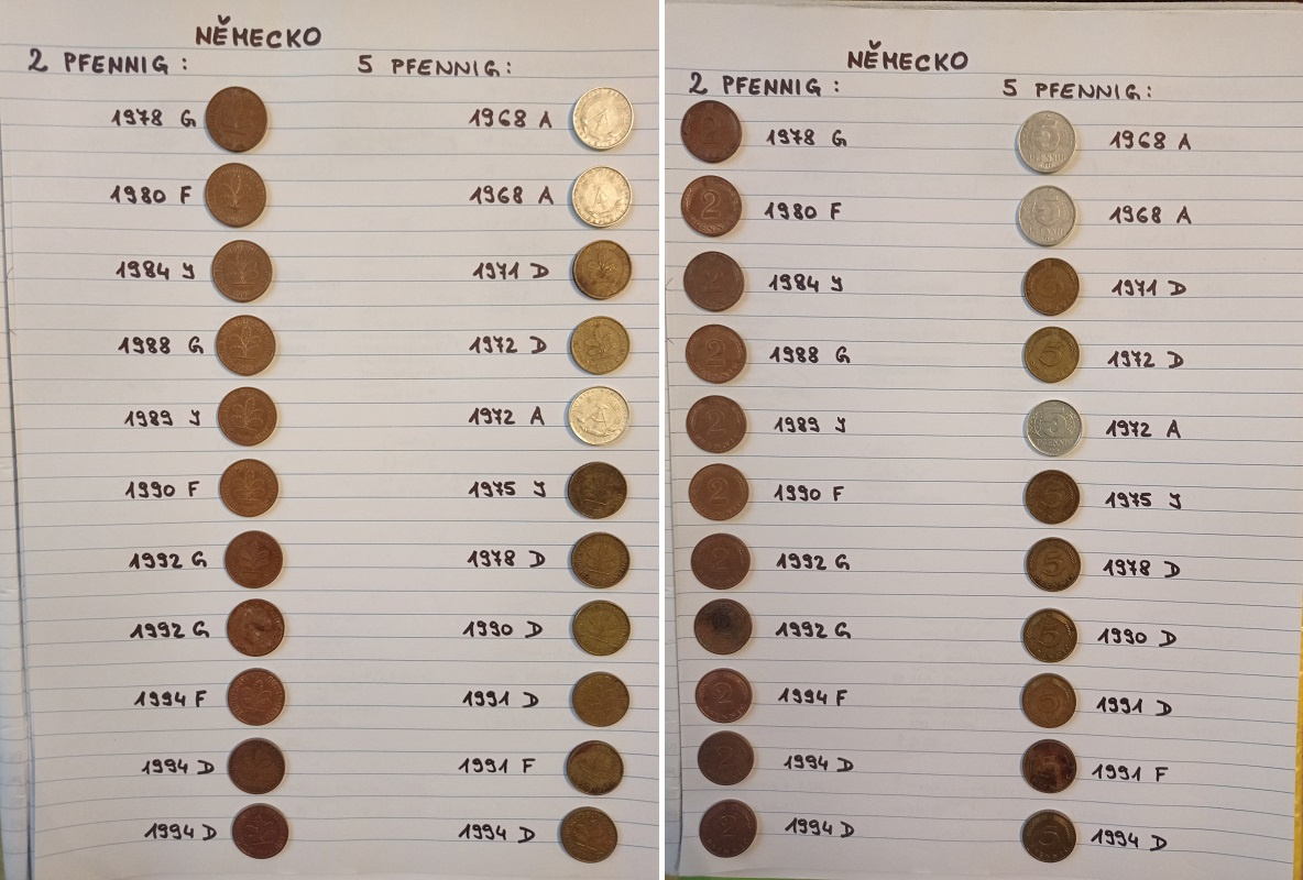 Staré mince (ČSSR,ČSFR,ČR + zahraničí) - 10