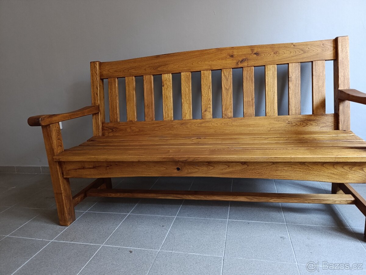 Masivní Akátová lavička - 10