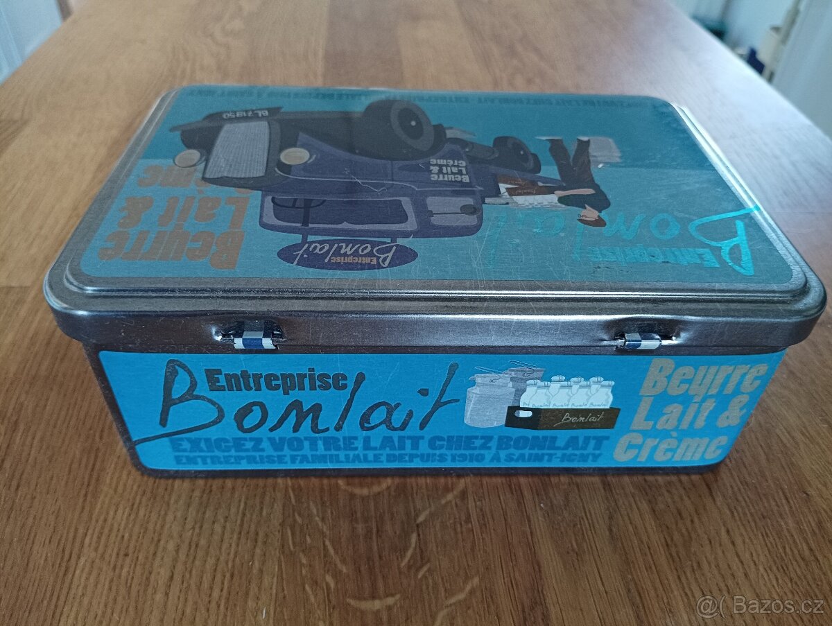 PLECHOVÁ KRABIČKA MASSILLY BONLAIT FRANCIE - 10